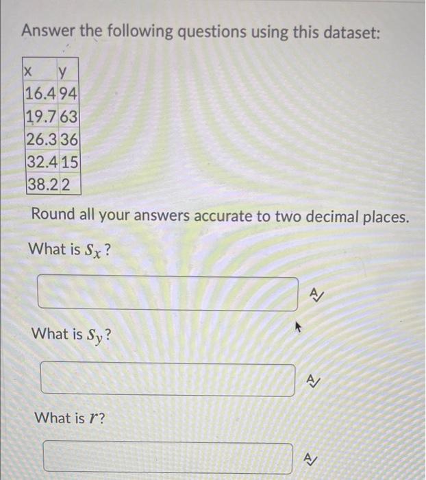 Solved Answer the following questions using this dataset: Х | Chegg.com