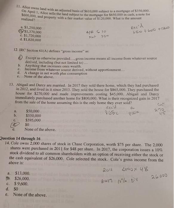 Solved subject -Income taxation( please do the calculation | Chegg.com