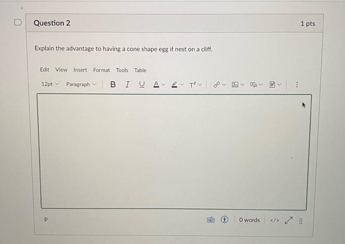 Solved D Question 2 1 pts Explain the advantage to having a | Chegg.com