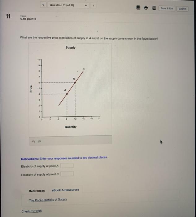 Solved Question 11 of 11) Svet 11. value 9.10 points What