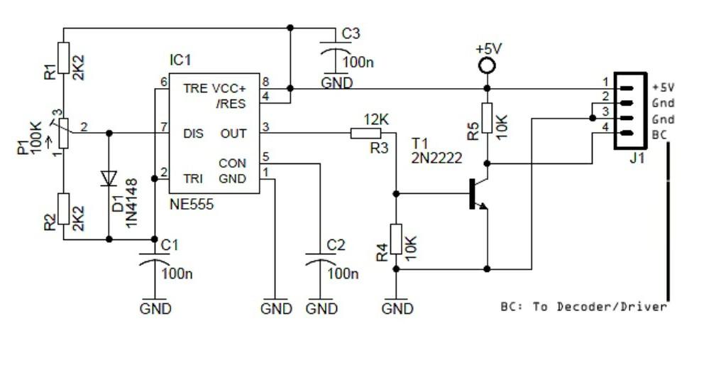 C3 +5V IC1 TToon 8 4 TRE VCC+ /RES GND AWNI- +5V Gnd | Chegg.com