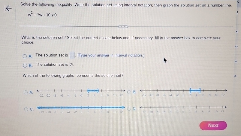 Solved Solve the following inequality. Write the solution | Chegg.com