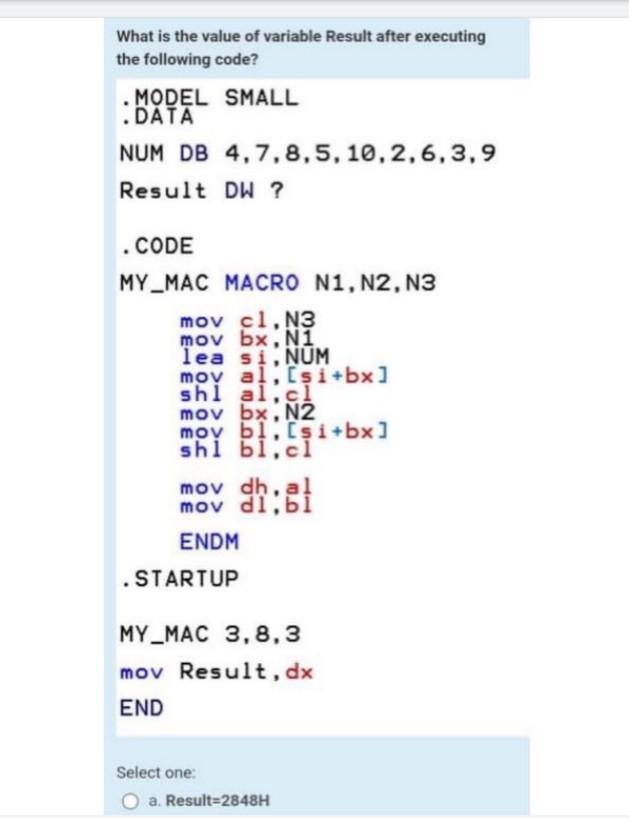 Solved The Following Code? | Chegg.com