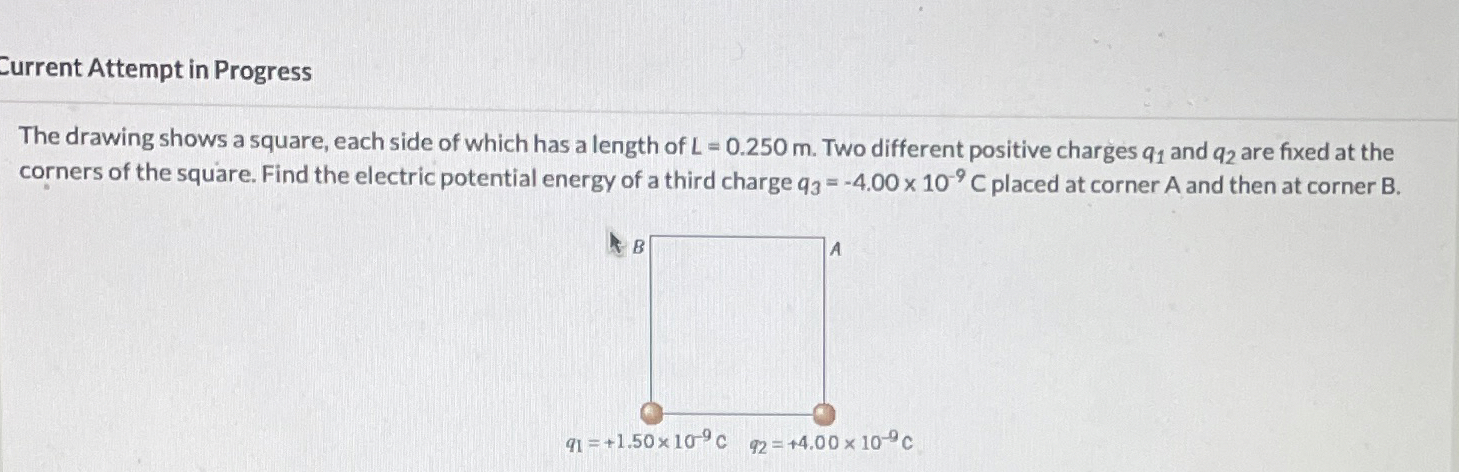 Solved Current Attempt in ProgressThe drawing shows a | Chegg.com