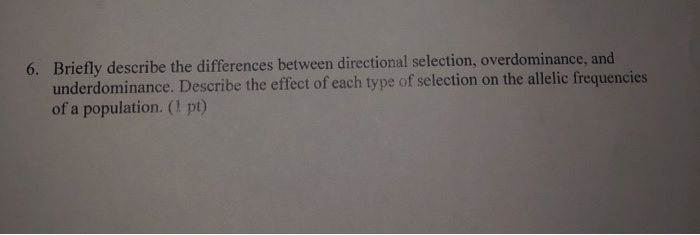 Solved 6. Briefly describe the differences between | Chegg.com