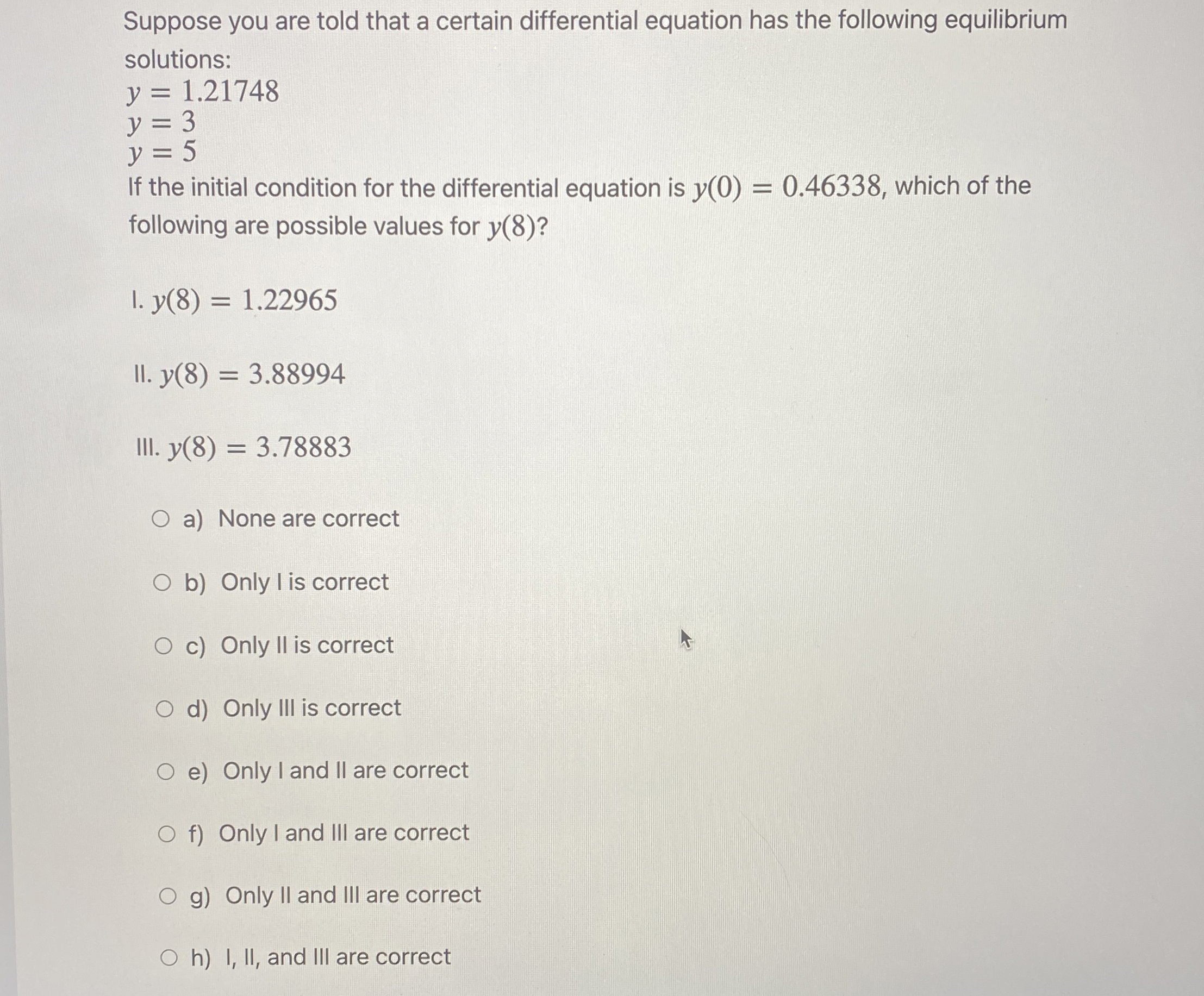 Solved Suppose you are told that a certain differential | Chegg.com