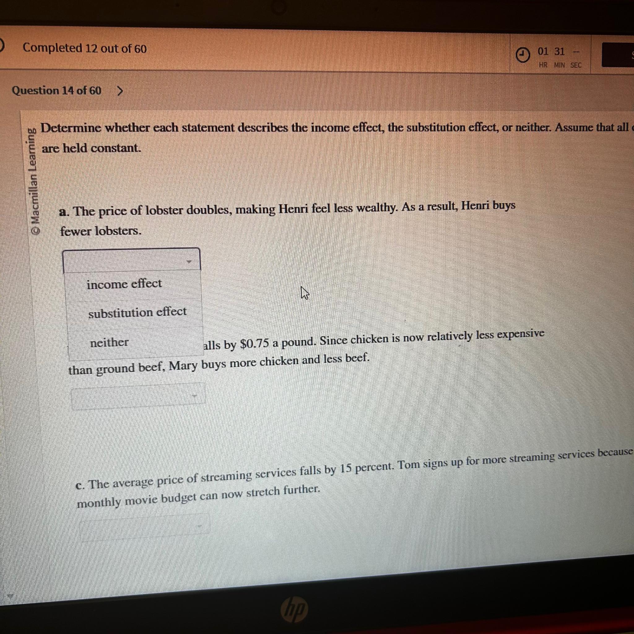 Solved Completed 12 ﻿out of 600131 -HR MIN SECQuestion 14 | Chegg.com