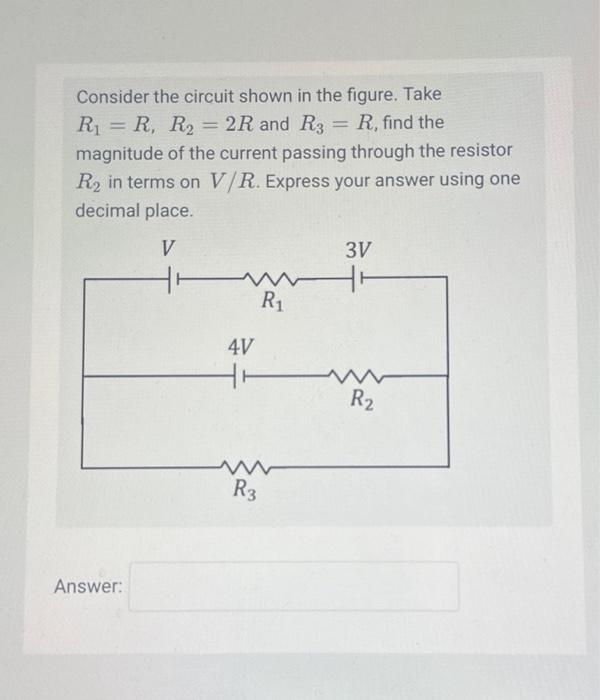 Solved Consider The Circuit Shown In The Figure. Take | Chegg.com