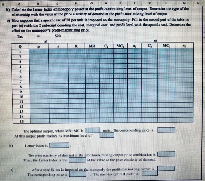 Solved A monopoly faces the inverse demand function p = 100