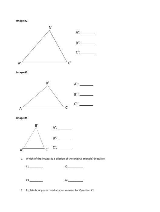 Solved Image #1Image #2 A′: B′: C′: A′: B′ : C': Image 144 | Chegg.com