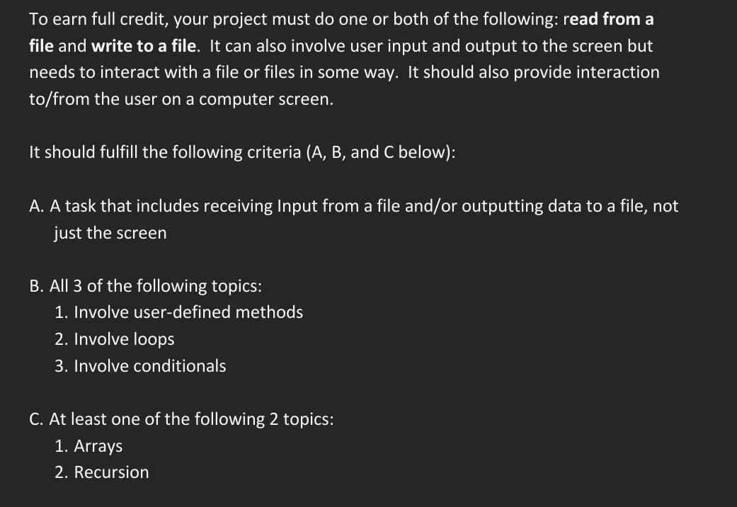 trying-to-make-a-project-thats-follows-all-of-these-chegg