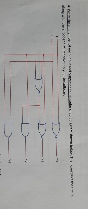 Solved 4. Write the pin number of each input and output on | Chegg.com