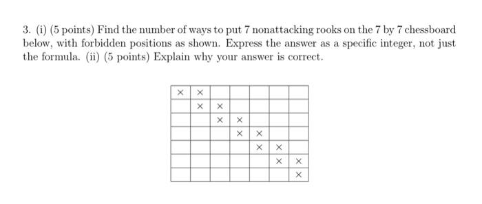 Solved Figure 3.1 Placing 8 nonattacking rooks on a