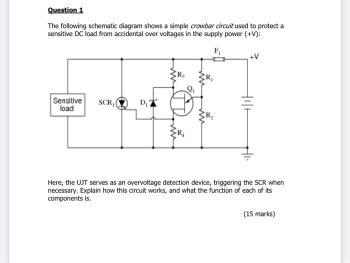 Solved The following schematic diagram shows a simple | Chegg.com