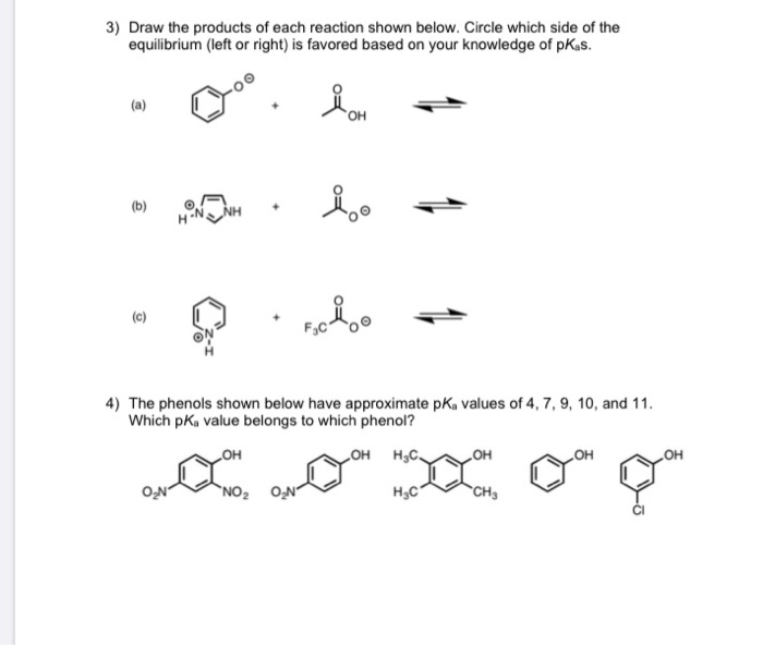 Solved 3) Draw the products of each reaction shown below.