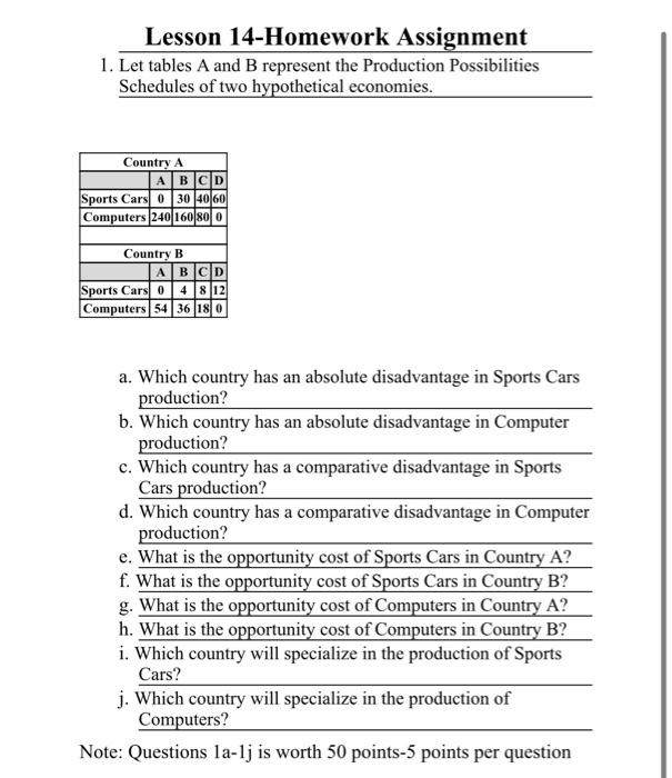 Solved Lesson 14-Homework Assignment 1. Let tables A and B | Chegg.com