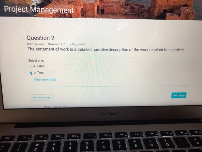 Solved Project Management Question 2 Not yet answered Marked | Chegg.com