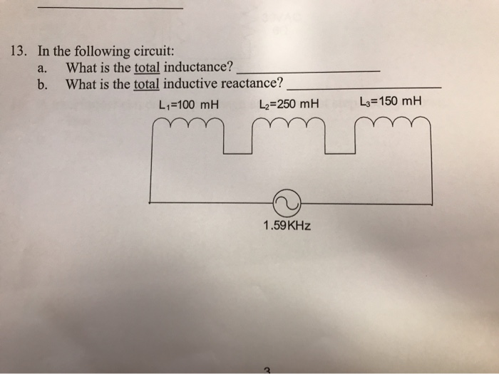 Solved 13. In the following circuit: a. What is the total | Chegg.com