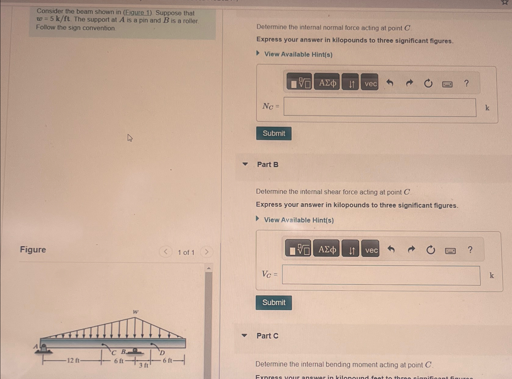 Solved Consider the beam shown in (Figure 1). ﻿Suppose that | Chegg.com