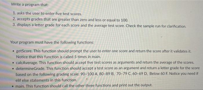 Solved for the python, please follow directions and write | Chegg.com