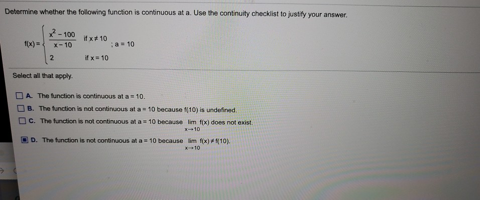 Solved Determine whether the following function is | Chegg.com
