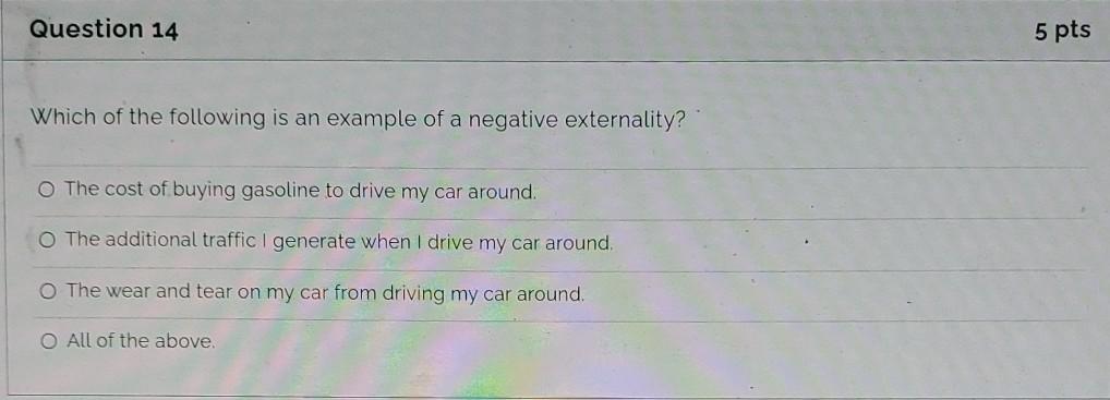 Solved Question 14 5 pts Which of the following is an | Chegg.com