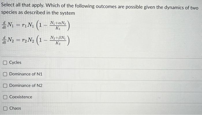 Solved Select All That Apply. Which Of The Following | Chegg.com