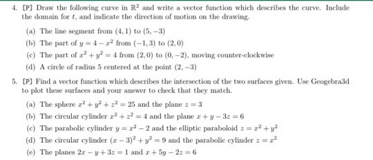 Solved No.4&5 Please solve all of the problems instead of | Chegg.com