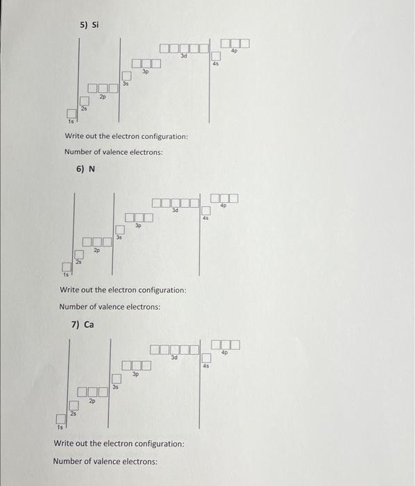 Solved Lab 5 - Electron Configuration Activity (10 points) | Chegg.com