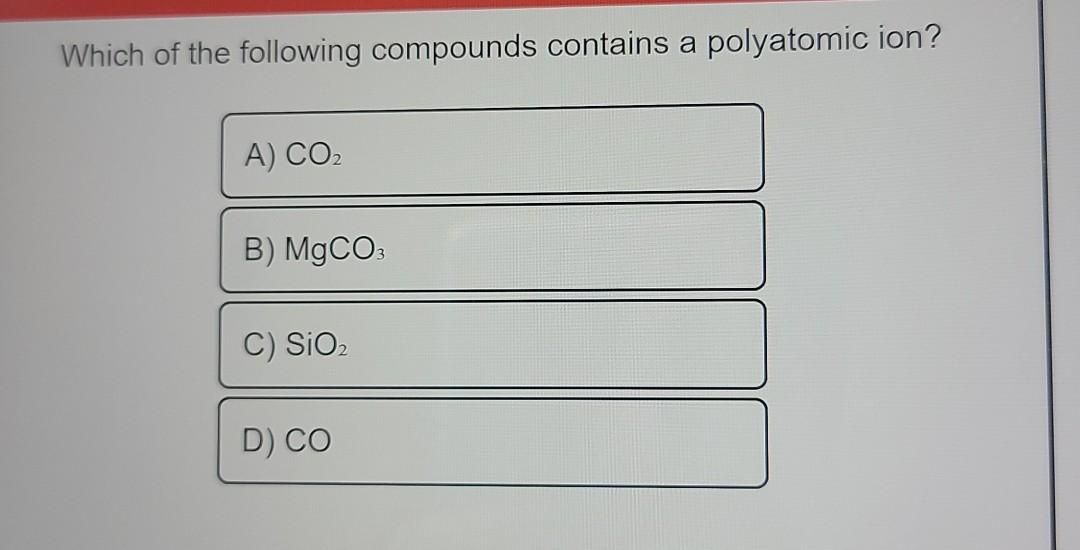 Solved Which of the following compounds contains a | Chegg.com