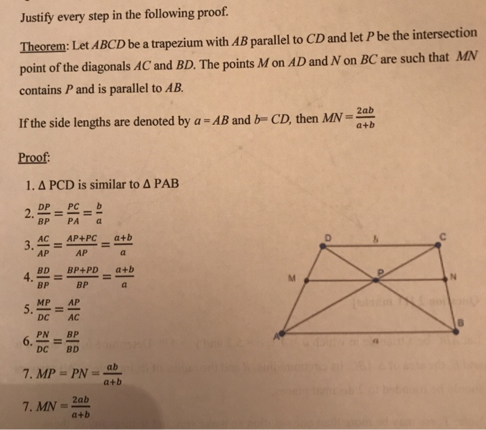 Solved Justify Every Step In The Following Proof. Theorem: | Chegg.com