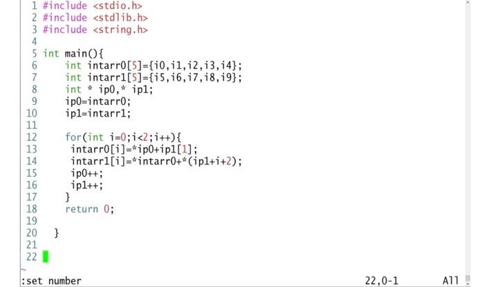 Solved 3. (10 Points) In the C main code shown below, line | Chegg.com