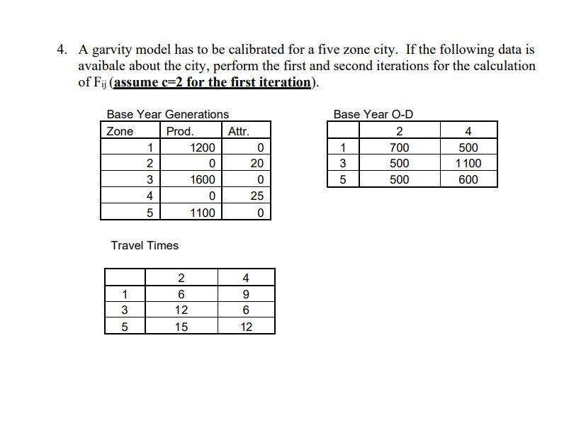 Solved A garvity model has to be calibrated for a five zone | Chegg.com