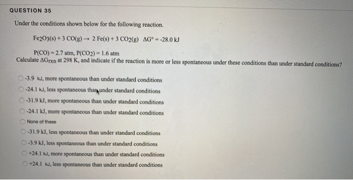 Solved QUESTION 33 The following questions refer to the | Chegg.com