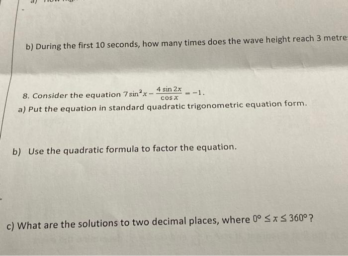 Solved b) During the first 10 seconds, how many times does | Chegg.com