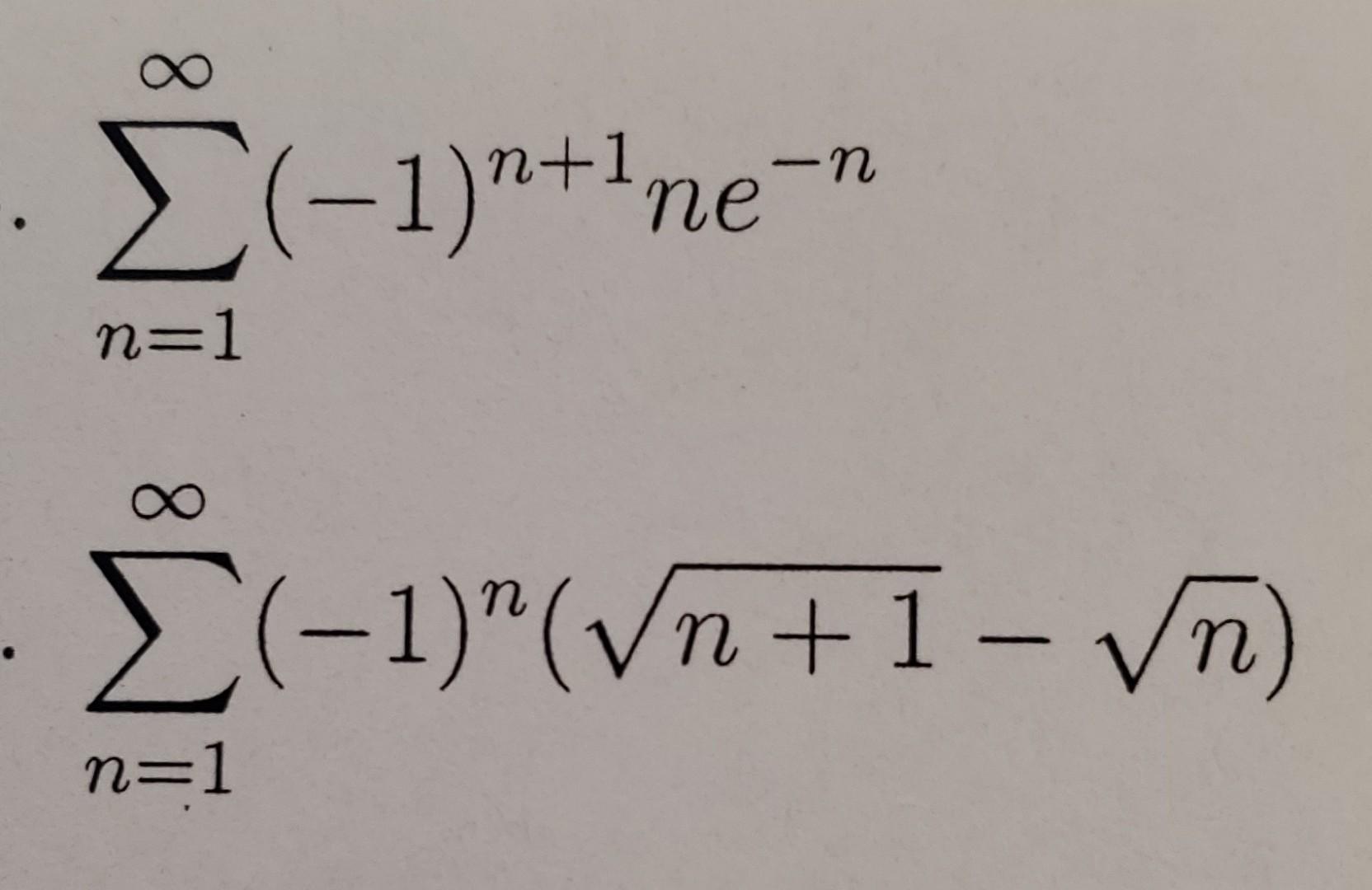 Solved Determine whether each of the following (alternating) | Chegg.com