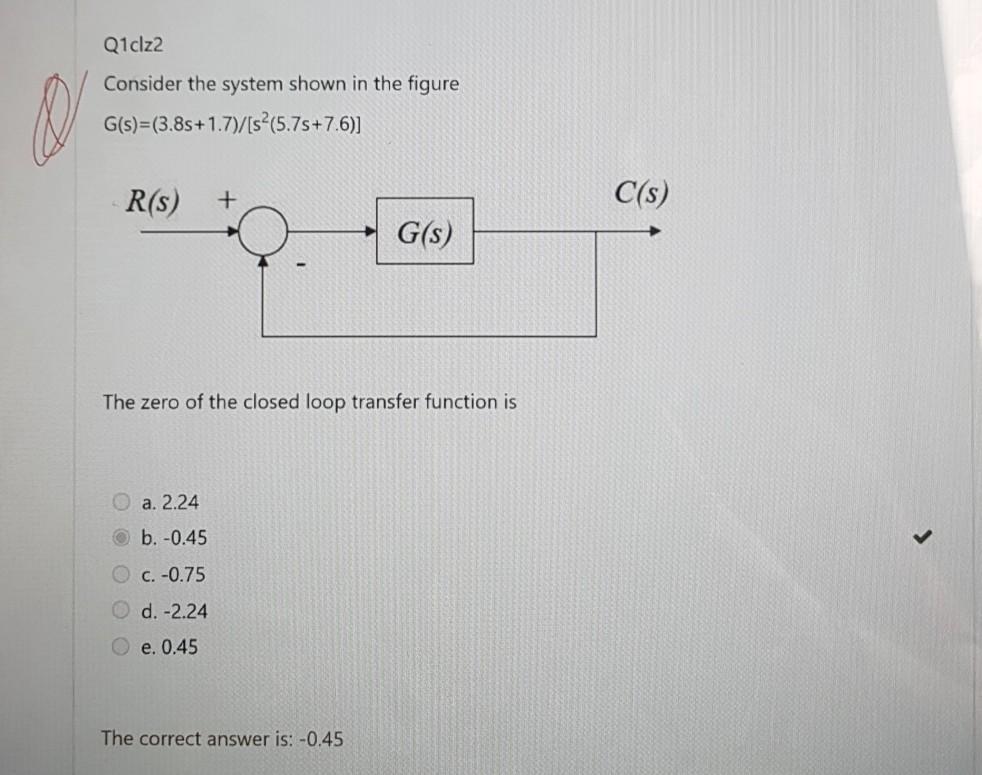 Solved Q1erc3 Consider the system shown in the figure | Chegg.com