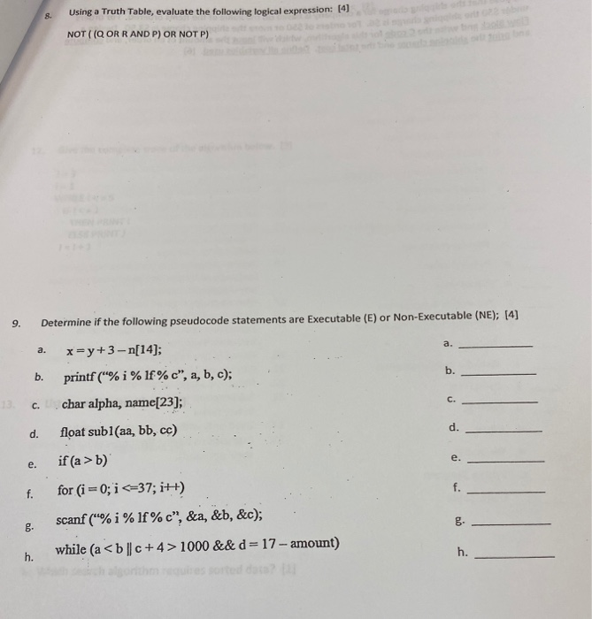 Solved use T OR F NOT 1 and 0 for the truth table | Chegg.com