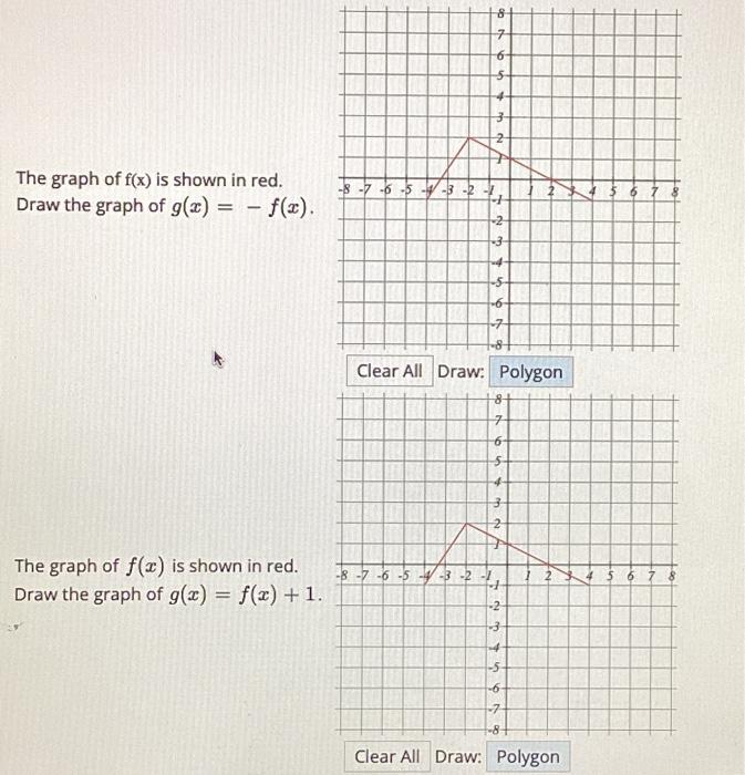 Solved The graph of f(x) is shown in red. Draw the graph of | Chegg.com