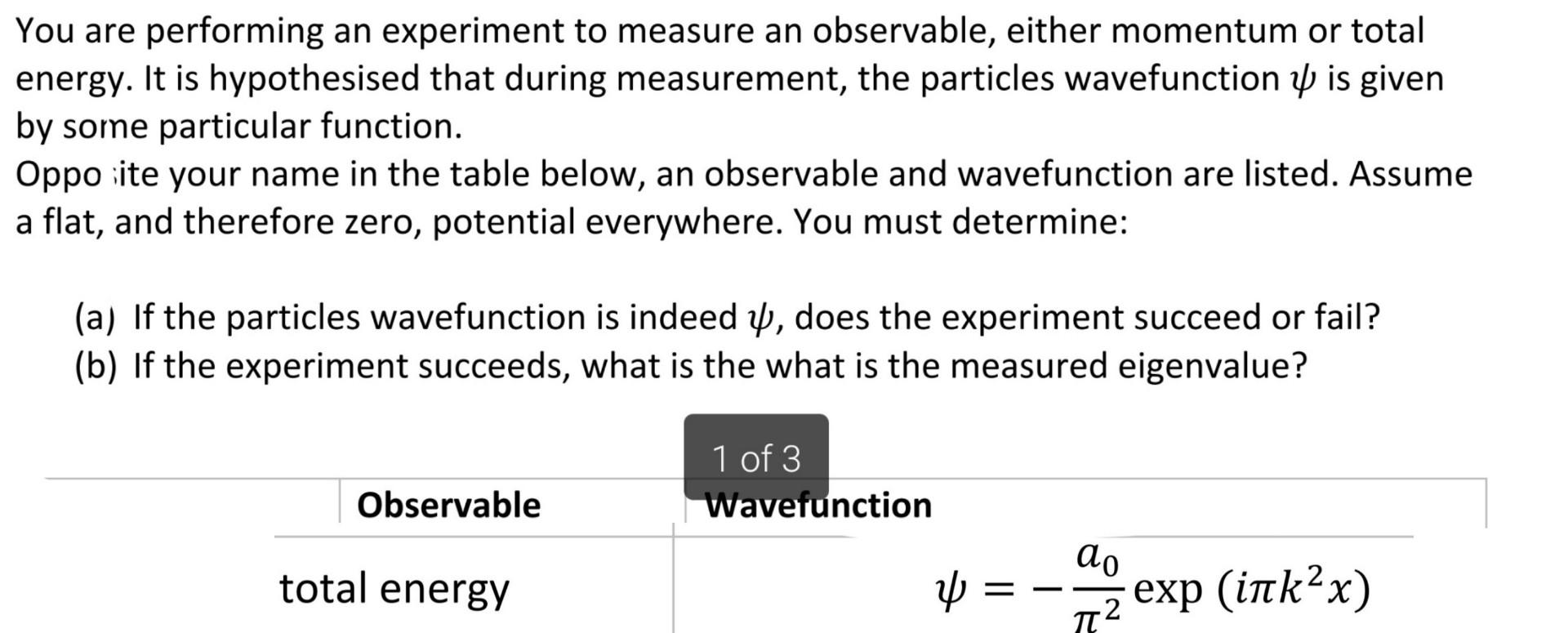 Solved You are performing an experiment to measure an | Chegg.com