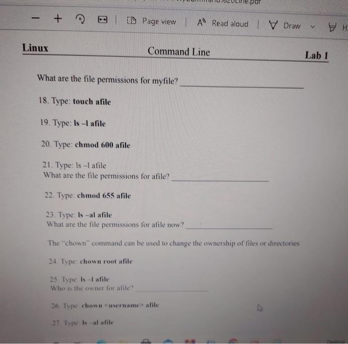 Solved Linux Command Line Lab 1 Name: Date: 1. Login: | Chegg.com
