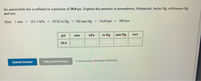 29.92 hg to 2025 mmhg