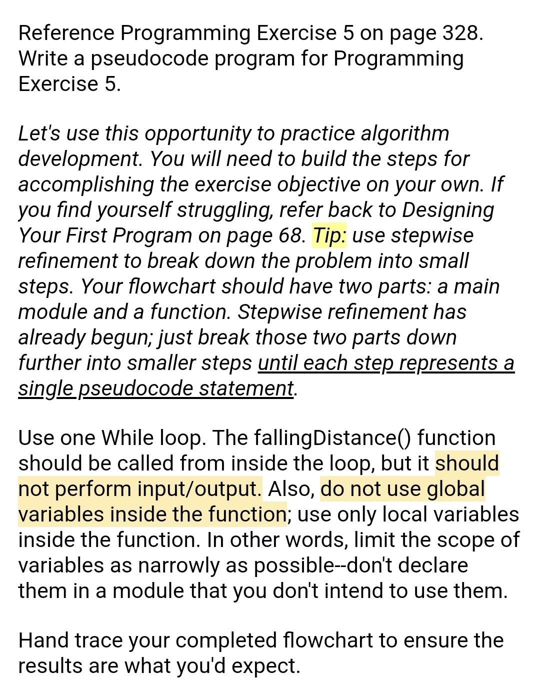 Solved Reference Programming Exercise 5 on page 328. Write a | Chegg.com