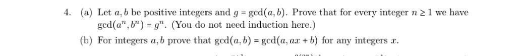 Solved A Let Ab Be Positive Integers And Ggcdab 8172