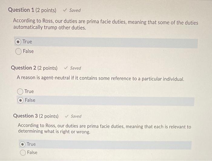 Solved Question 1 2 Points Saved According To Ross Our Chegg Com