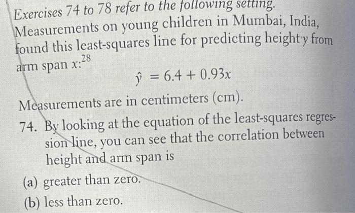 Solved Exercises 74 to 78 refer to the following setting. | Chegg.com