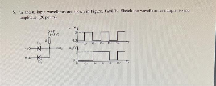 Solved 1. Analyze the circuit given in Figure; obtain all | Chegg.com