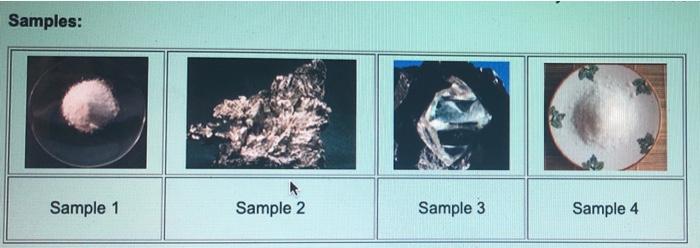 Solved Samples: Sample 1 Sample 2 Sample 3 Sample 4 Part | Chegg.com