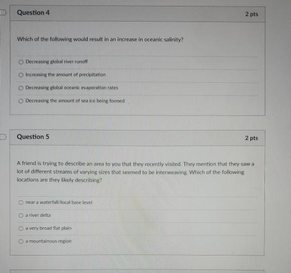 Solved Question 4 2 pts Which of the following would result | Chegg.com