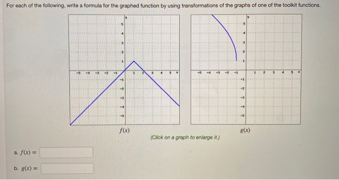 Solved For each of the following, write a formula for the | Chegg.com
